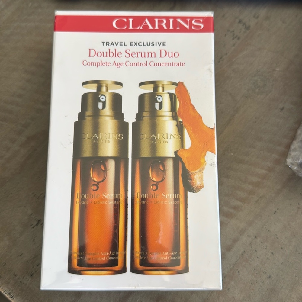 Clarins Travel Exclusive Double Serum Dio 1.6 fl oz each Sealed Box